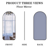 Arch Full Length Mirror 71"32" Big Full Body Mirror for Bedroom Oversized Floor Mirror Large W708P297677