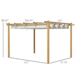 Outdoor retractable pergola 74372502