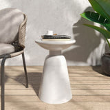 Outdoor Metal end Table -Large 73615.00WHI