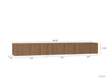 Floating TV Stand Wall Mounted with 16 Color LEDs,69" Modern TV Stand, Floating TV Cabinet W1321P301176