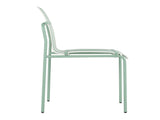 4-Pack Modern Striped Color Block Chairs - Waterproof PP Seat & Sturdy Metal Legs, Indoor/Outdoor W3450P322875