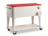80QT 87.5*38.5*91cm Rectangular Plastic Box Iron Leg Tube Freezer Insulation 01612551