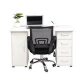 ZNTS [Old code:04429348]One Door Four Drawers Computer Desk White 47963814