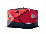 Insulated Pop-Up Ice Fishing Tent 3-4 Person Hub Style with Double Zipper Doors 88793343