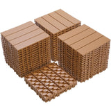 Plastic Interlocking Deck Tiles, 11.8