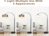 Arc Floor Lamp Remote, Modern LED Floor Lamp Dimmable Bulb, Boho Farmhouse Standing lamp W2738P227438