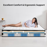12 Inch TWIN Size Hybrid Mattress Individual Pocket Spring Oeko-Tex 100 Breathable Memory Foam W3017P318980