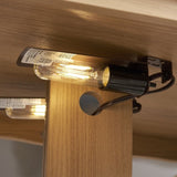 Curio Cabinet Lighted Glass Cabinet Glass Wine Cabinet Curio Display Cabinet with Adjustable Glass W2275P199814