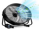 US Standard MLD-30 Industrial Drum Fan, 30 Inch 110V 230W High Velocity Floor Fan, 3 Speed Heavy 81794691