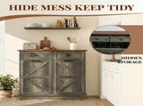 Tilt Out Trash Can Cabinet for Kitchen, Double 10-Gallon Hidden Trash Cabinet with Drawer, Farmhouse 66285862