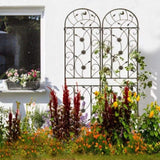 4 Pack Metal Garden Trellis 86.7" x 19.7" Rustproof Trellis for Climbing Plants Outdoor Flower W1586P243845