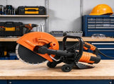 12" Electric Wet Concrete Saw, 1800W Circular Cutter with Adjustable 4.5-Inch Cutting Depth, 55928927