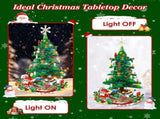 Christmas Tree Building Toy - 701 Pcs with 24-Day Countdown Calendar, 30 LED Warm Lights 52611738