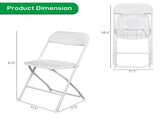 10pcs Injection Molding Classic Garden Plastic Folding Chair White 45469447