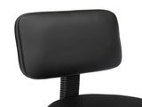 Semi-PU Leather Nylon Wheel 300lbs Round Stool With Backrest Plating Five-Star Feet Technician Stool 54431889