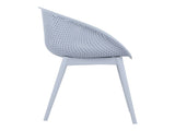 Summer - 2-Pack Modern Lounge Chairs Indoor/Outdoor All-Weather PP Plastic, Lightweight for Patio, W3450P323311