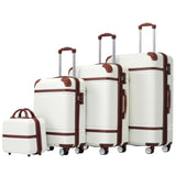 Hardshell Luggage Sets 4 Pieces 20"24"28" Luggages and Cosmetic Case Spinner Suitcase with TSA N732P170218K