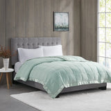 Lightweight Down Alternative Blanket with Satin Trim B03598493