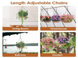 4 Pcs Minimalist Style Hanging Planters with 9.64-inch Diameter, Drainage Holes, and Removable 03039194
