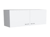 Wall cabinet 19"H, two Doors, two internal Shelves, White B097P221380
