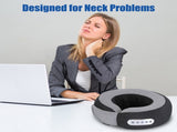 Portable Rechargeable Neck Massager Pillow - Shiatsu Kneading , 2 Heating Modes 25191914