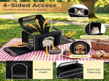 Multi-Way Portable Pet Rolling Carrier Trolley, Aluminum Alloy Frame Collapsible Pet Travel Bag with 92891076