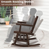 Wooden double rocking chair garden double sofa 69000504