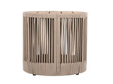 Outdoor Rattan rope & Acacia Wood Side Table - Patio Balcony Furniture for Garden, Yard, Balcony N770P298633B