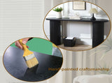 Wood Table, Modern Black Table, 56" W fluted entryway table,Black Entry Table Narrow W2729P239171