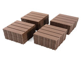 Plastic Interlocking Deck Tiles,44 Pack Patio Deck Tiles,12"x12" Square Waterproof Outdoor All 93144634