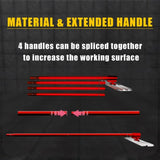 Bull Float Concrete Tools, 488 Magnesium Aluminum Alloy Concrete Float with 4 Combinable 03777904