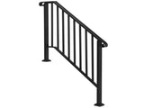 Matte Black Outdoor 3 Level Iron Handrail 45115631