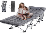 Foldinging Cot with Pillow, 75" x 28" Heavy Duty Folding Bed Cot with Carry Bag for Traveling 64506910