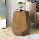 ZNTS [Ship to Canada only]METAL HAMMERED END TABLE N825P201279