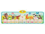 Kids Piano Play Mat with Animal Sounds - 10 Music Keys, Foldable for Outdoor Use, Soft & Easy to 42199528