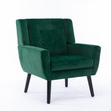 Modern Soft Velvet Material Ergonomics Accent Chair Living Room Chair Bedroom Chair Home Chair With W676P313946