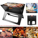 ZNTS Portable BBQ Barbecue Grill Foldable Charcoal Grill Camping Garden Outdoor Travel 89087416