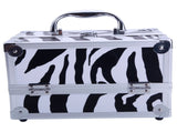SM-2176 Aluminum Makeup Train Case Jewelry Box Cosmetic Organizer with Mirror 9