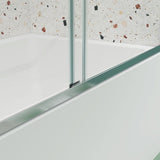 Bypass shower door, sliding door, with 1/4" tempered glass and Chromed finish 50-54"x70" W2122131036