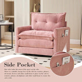 UNITED WE WIN Swivel Barrel Chair - Mid Century Modern Chair, Thick Padded Arm Chair with Solid W1568P290091