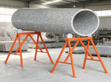 Pipe Stand with Roller Head, 2500 LBS Load Capacity, Fits 2-36 Inch Pipes 16715410