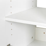 Stackable Wall Mounted Storage Cabinet, 15.75 "D x 35.43" W x 19.69 "H, White W33167278