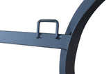 Wall Mirror 30x35 Inch Black Rectangular Mirror with 2 Wavy Sides Metal Framed Mirror Vanity Mirror W1435133318