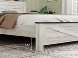 Fully floating bed frame LED lights and charging station cushion platform bed frame, large bed, W636P317329