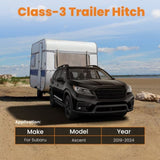 Trailer Hitch 2in Receiver Class III Tow Hitch Bar for Subaru Ascent 2019-2026 40833087
