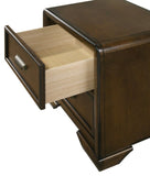 Contemporary Style 1pc 2-Drawer Nightstand Dark Brown Finish Wooden Home Bedroom Furniture B011P221270