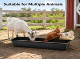 4-piece dual-purpose plastic livestock feed trough Suitable for daily feeding of horses, goats, 58024997