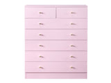 Modern Simple 7-Drawer Dresser Pink 34426595