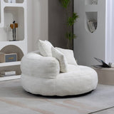 COOLMORE Lazy Sofa Durable Comfort Lounger High Back Bean Bag Chair Couch With Three Pillows for W395P252048