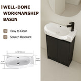 23" Freestanding Bathroom Vanity with Sink, Soft Close Doors W999P206107